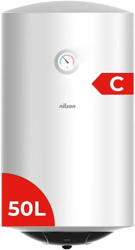 Nilson NT5000: scaldabagno. Per il riscaldamento dell¡¯acqua. Potenza: 1500 W. Capacit¨¤: 50 L. Caratteristiche del modello: acciaio inossidabile. Colorazione indicata: Bianco/Argento.