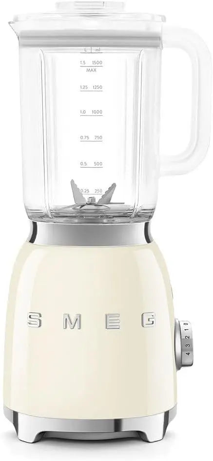 Smeg BLF03CREU: frullatore. Per frullare e miscelare gli ingredienti. Potenza: 800 W. Capacit¨¤: 1,5 L. Programmi o funzioni: 4.
