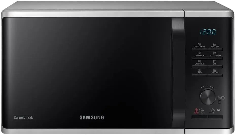 Samsung MG23K3515CSE1: forno elettrico. Per la cottura degli alimenti. Capacit¨¤: 23 L. Dimensioni: 48,9 x 27,5 x 39,2 cm. Colorazione indicata: Argento/Oro.