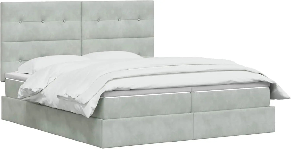 VidaXL: struttura letto. Struttura per sostenere un materasso della misura compatibile. Dimensioni: 180 x 200 cm. Colorazione indicata: Grigio.