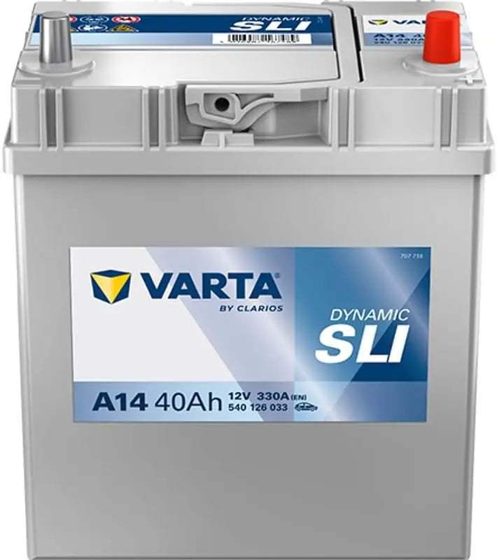 VARTA Automotive DYNAMIC SLI (A14) 12V 40Ah 330A: batteria ricaricabile. Per alimentare apparecchi compatibili con le specifiche del modello. Tensione: 12 V. Capacit¨¤ della batteria: 40 Ah.