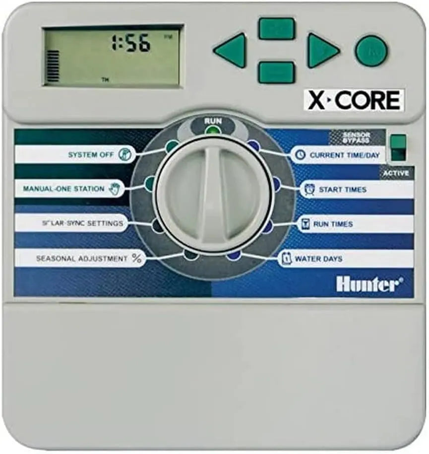 Hunter 401i: programmatore di irrigazione. Dimensioni: 25 x 17 x 7 cm. Colorazione indicata: Grigio.