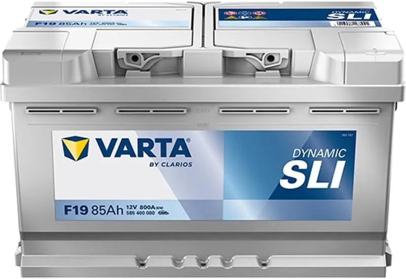 VARTA Automotive DYNAMIC SLI (F19) 12V 85Ah 800A: batteria ricaricabile. Per alimentare apparecchi compatibili con le specifiche del modello. Tensione: 12 V. Capacit¨¤ della batteria: 85 Ah.