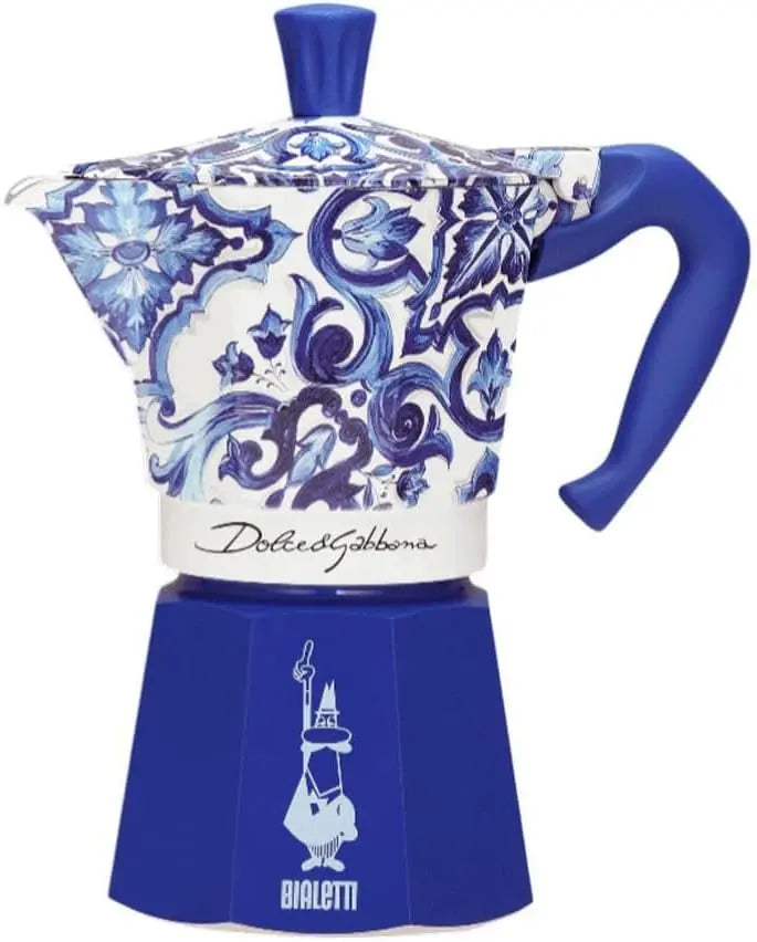Bialetti Dolce & Gabbana: caffettiera. Colorazione indicata: Blu.
