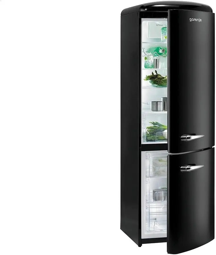 Gorenje RK 60359 OBK altezza/229: frigorifero. Per la conservazione refrigerata degli alimenti. Capacit¨¤: 229 L. Misura indicata: 188,7 cm. Caratteristiche del modello: illuminazione LED. Colorazione indicata: Nero.