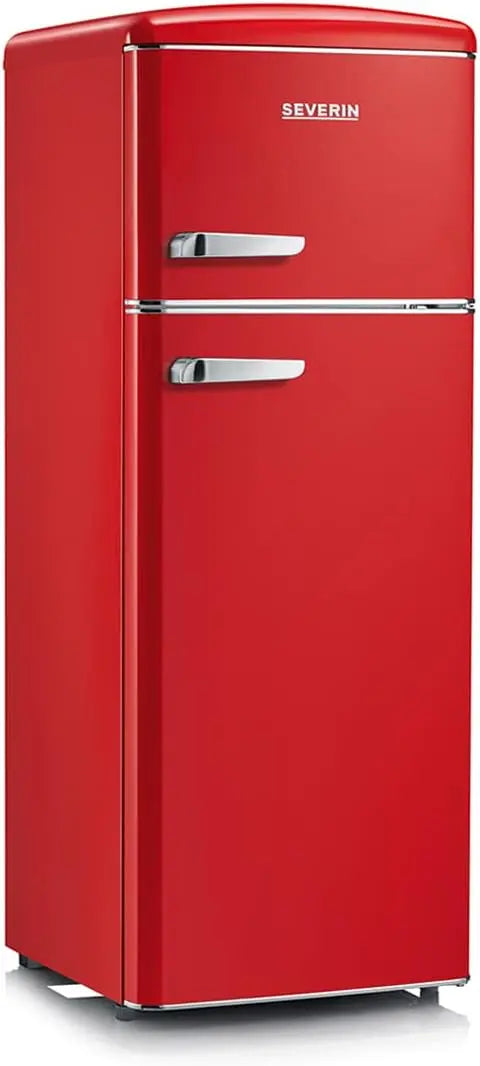 SEVERIN: frigorifero. Per la conservazione refrigerata degli alimenti. Capacit¨¤: 206 L. Caratteristiche del modello: regolazione. Colorazione indicata: Rosso.