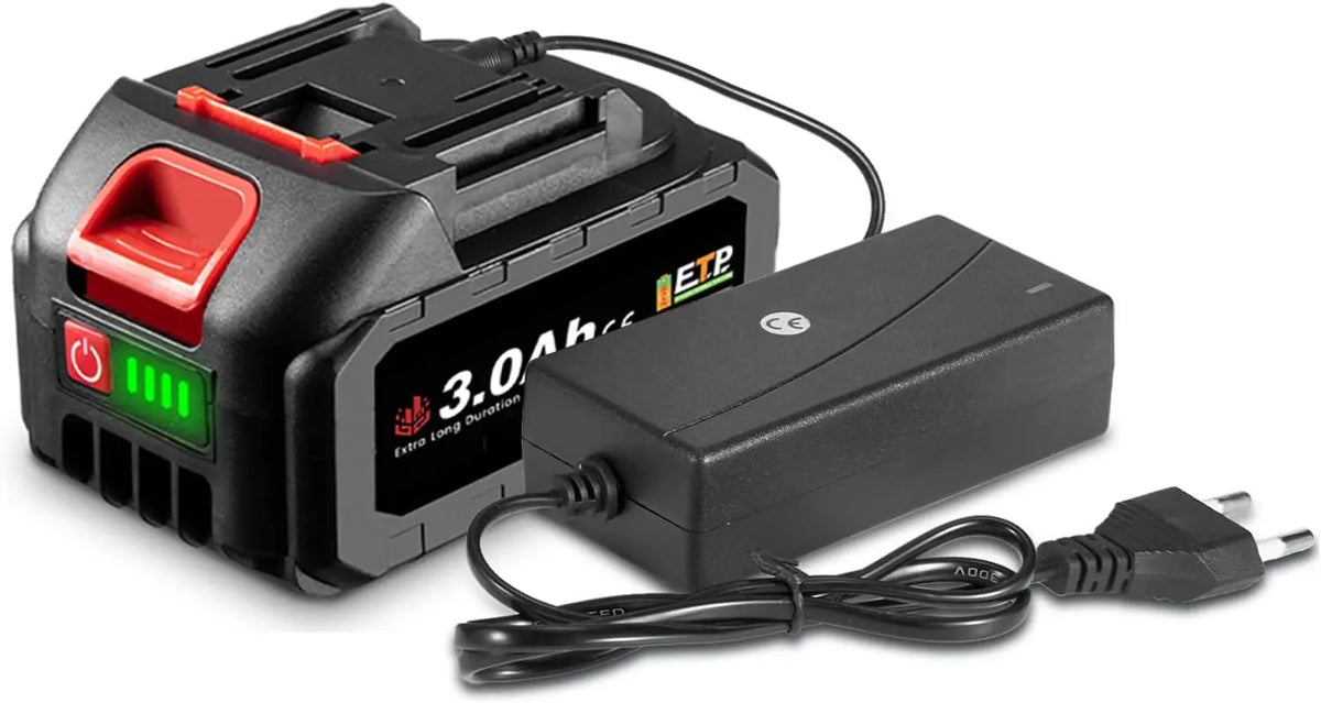 21V: batteria ricaricabile. Per alimentare apparecchi compatibili con le specifiche del modello. Tensione: 21 V.