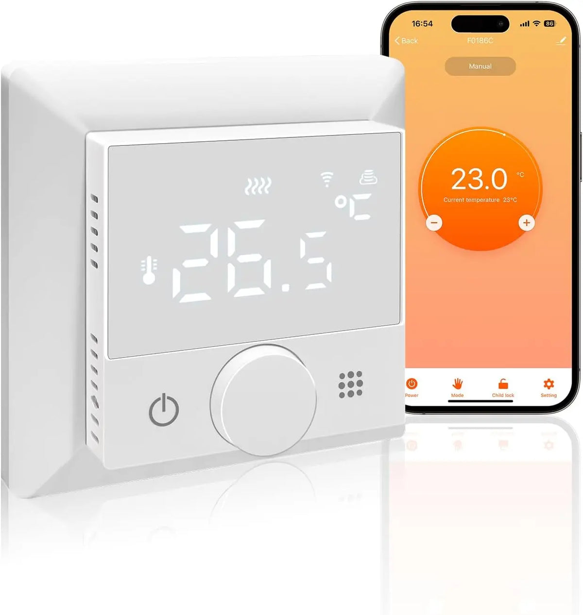 KETOTEK: termostato. Caratteristiche del modello: telecomando.