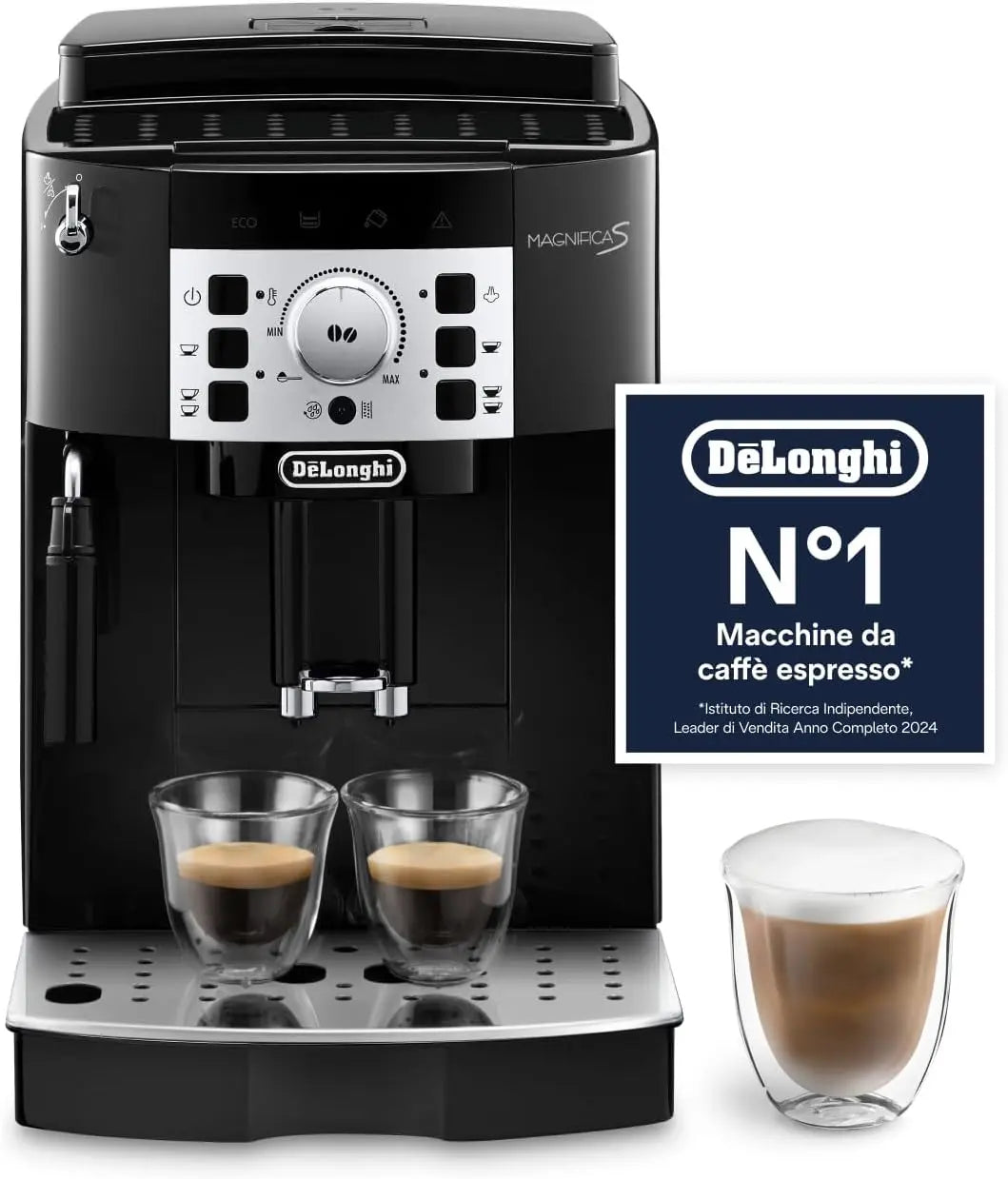 De'Longhi ECAM22.110.B: macchina da caff¨¨ automatica. Per la preparazione automatica del caff¨¨. Caratteristiche del modello: comandi tattili. Colorazione indicata: Nero.