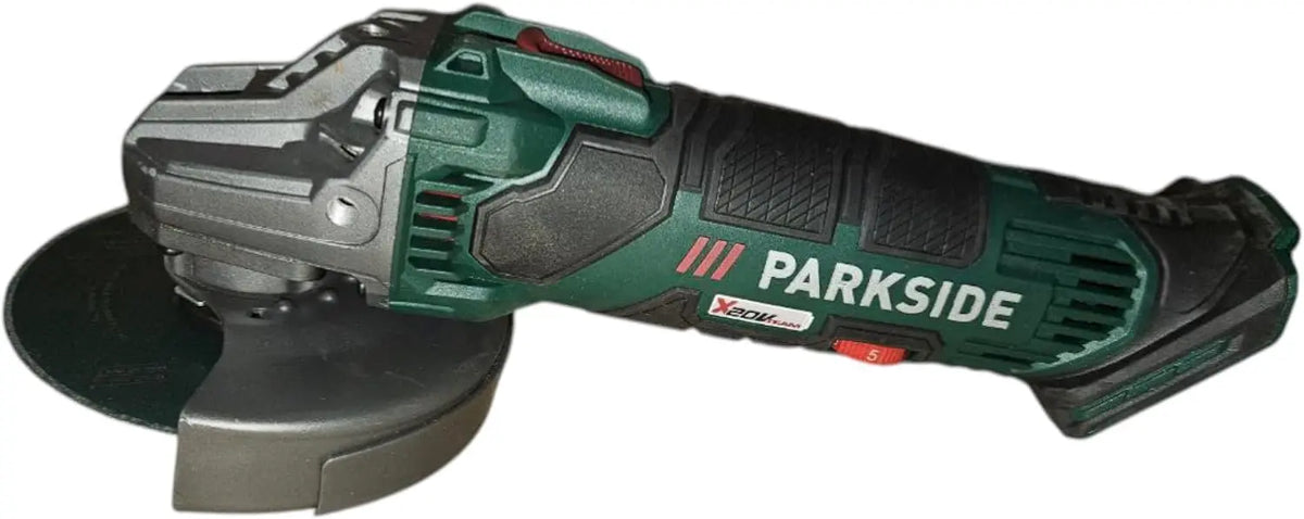 Parkside PWSA 20-Li C3: smerigliatrice. Per lavorazioni con dischi compatibili. Tensione: 20 V. Caratteristiche del modello: funzionamento senza fili.