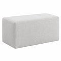 Pouf Contenitore Impermeabile 83x43x44 cm per Soggiorno o Camera Grigio