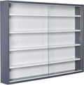 Inter Link: espositore. Dimensioni: 80x60x9,5 cm. Colorazione indicata: Bianco/Grigio.