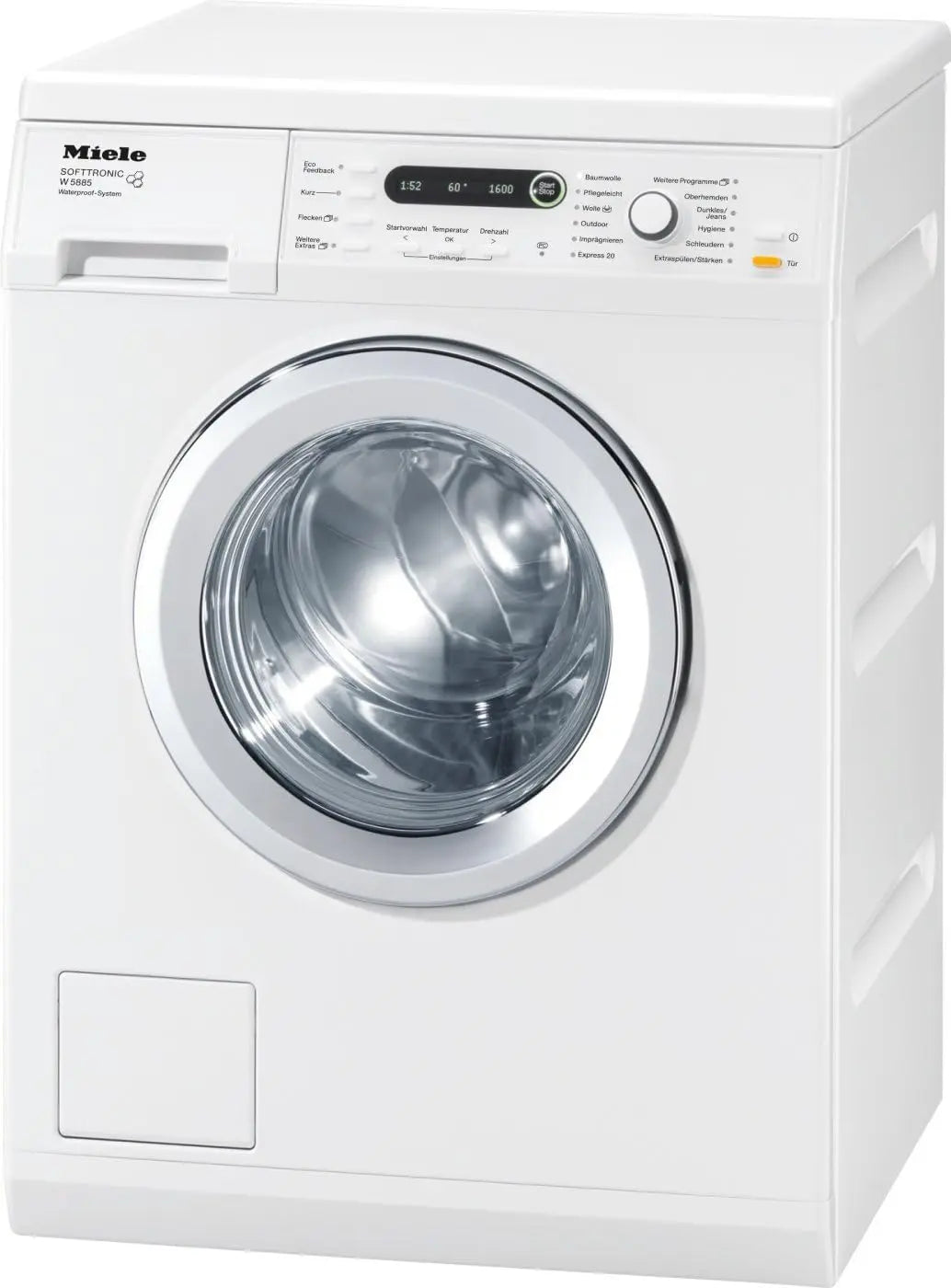 Miele 1600Giri/min: lavatrice. Per il lavaggio del bucato. Velocit¨¤ di rotazione: 1600 giri/min. Colorazione indicata: Bianco.