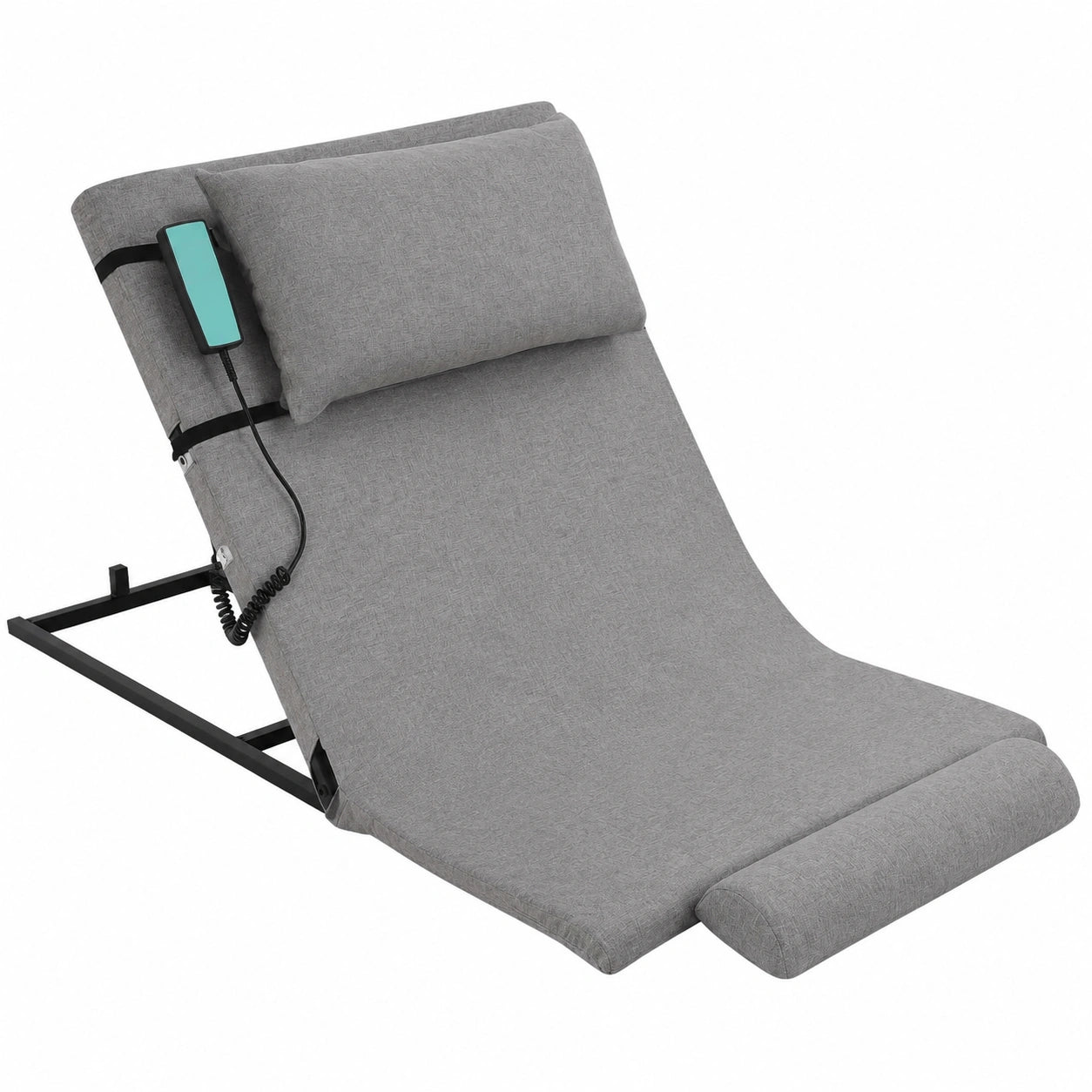 Materasso Elettrico con Schienale Regolabile, Grigio