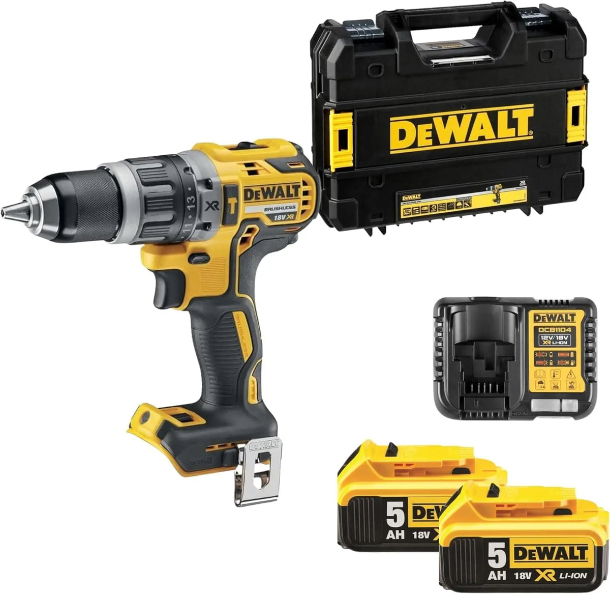 DEWALT DCD796P2-QW: trapano avvitatore a percussione. Per foratura e avvitamento con funzione a percussione. Tensione: 18 V. Capacit¨¤ della batteria: 5 Ah. Caratteristiche del modello: motore senza spazzole.