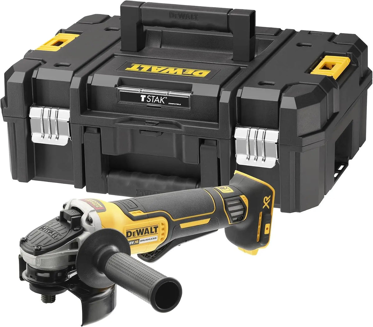 DEWALT DCG406NT-XJ: smerigliatrice. Per lavorazioni con dischi compatibili. Tensione: 18 V. Caratteristiche del modello: motore senza spazzole.