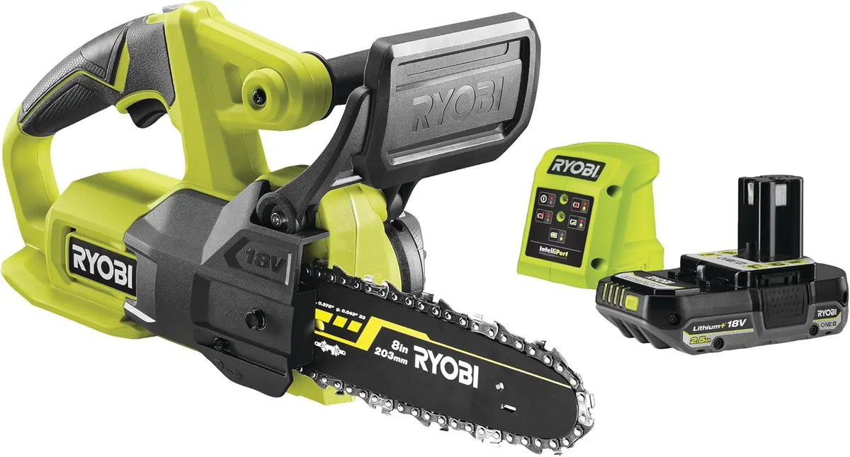 Ryobi RY18CS20A-125 Elettro: sega elettrica. Tensione: 18 V. Capacit¨¤ della batteria: 2,5 Ah. Misura indicata: 20 cm. Caratteristiche del modello: alimentazione a batteria.