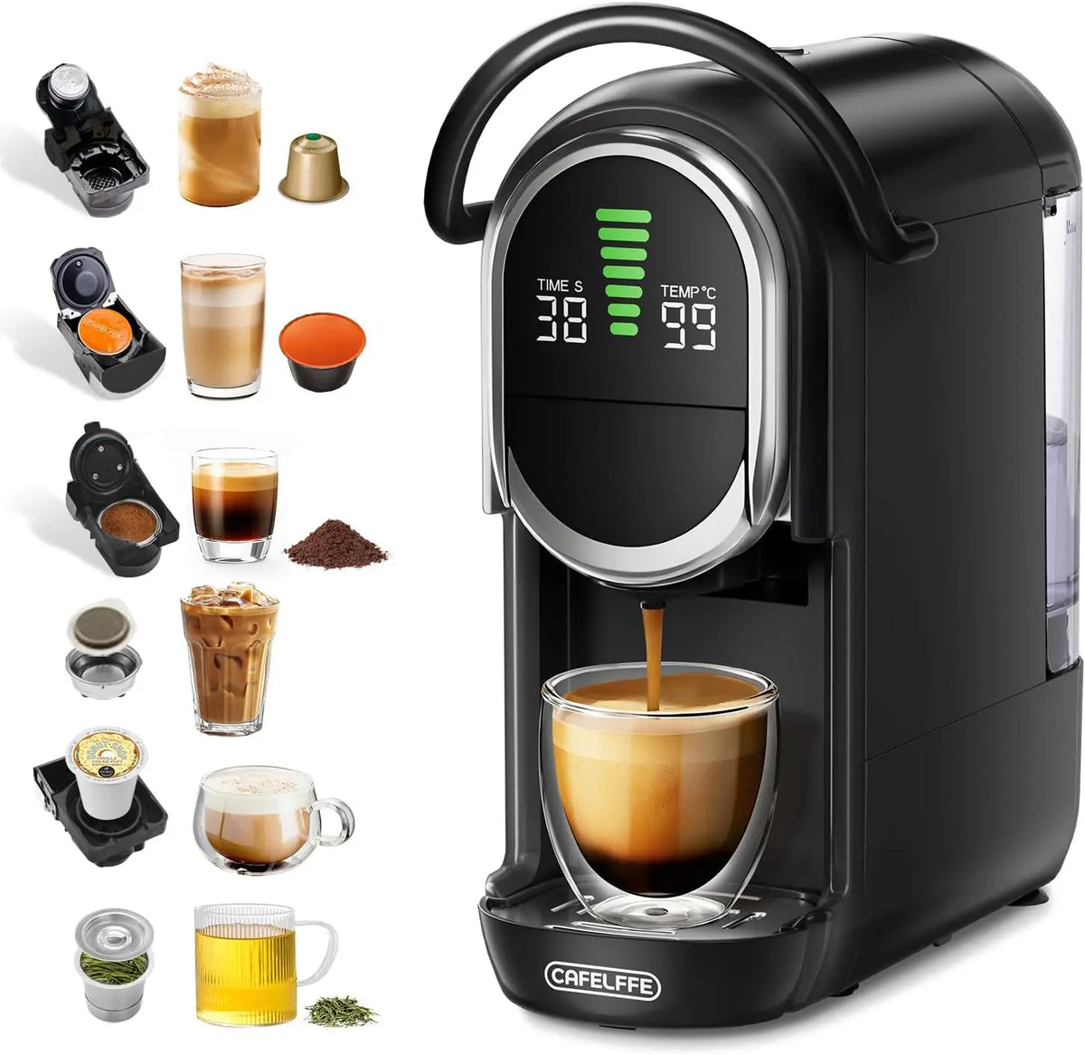 CAFELFFE MK-609S: macchina da caff¨¨. Per la preparazione del caff¨¨. Pressione: 19 bar.
