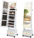 COSTWAY: specchio. Dimensioni: 42 x 35 x 159 cm. Caratteristiche del modello: regolazione. Colorazione indicata: Bianco.