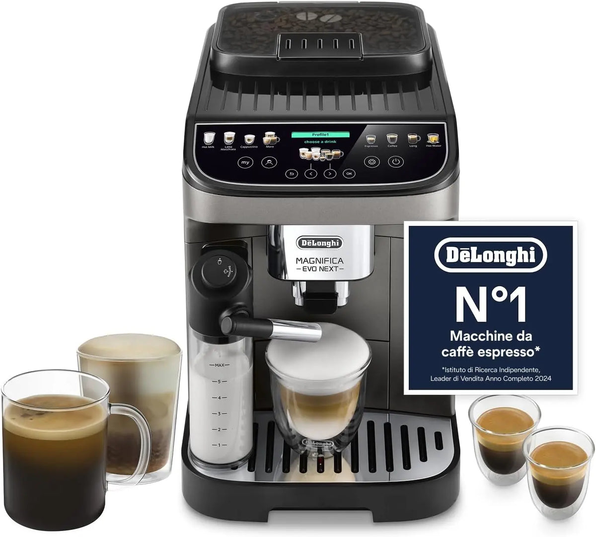 De'Longhi ECAM312.80.TB: macchina da caff¨¨ automatica. Per la preparazione automatica del caff¨¨. Potenza: 1450 W. Caratteristiche del modello: comandi tattili. Colorazione indicata: Nero.