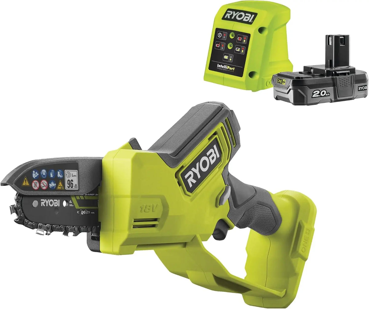 Ryobi Elettro RY18PSX10A-120: sega elettrica. Tensione: 18 V. Capacit¨¤ della batteria: 2,0 Ah. Misura indicata: 10 cm. Caratteristiche del modello: motore senza spazzole, alimentazione a batteria.