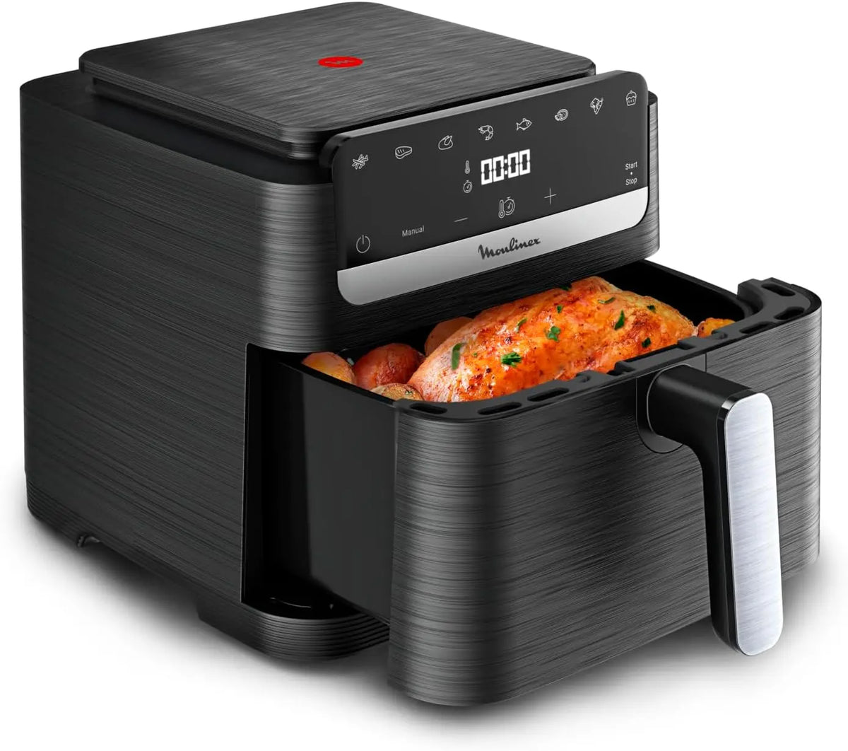 Moulinex Easy Fry Compact EZ8618: friggitrice ad aria. Per la preparazione di alimenti con circolazione di aria calda. Capacit¨¤: 7,5 L.