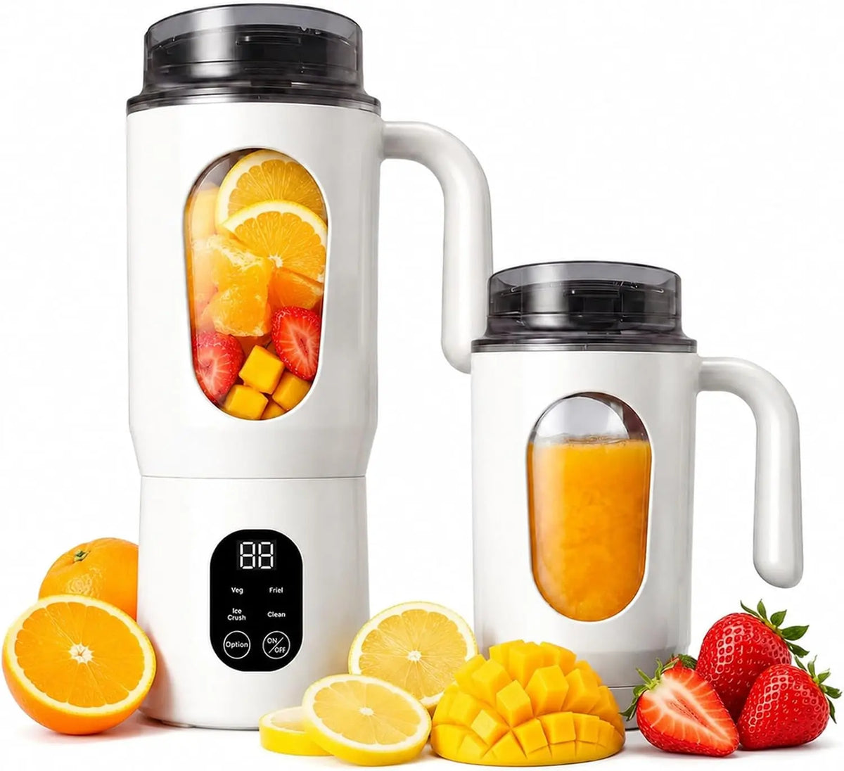 MeYuxg: frullatore. Per frullare e miscelare gli ingredienti. Colorazione indicata: Bianco.