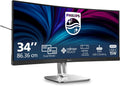 PHILIPS 34B2U5900C: monitor. Per la visualizzazione di immagini e contenuti digitali. Diagonale: 34 pollici. Colorazione indicata: Grigio.