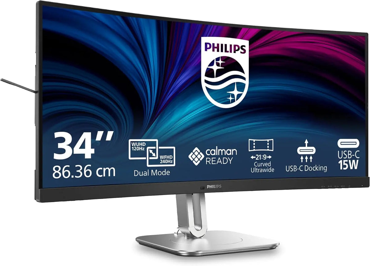 PHILIPS 34B2U5900C: monitor. Per la visualizzazione di immagini e contenuti digitali. Diagonale: 34 pollici. Colorazione indicata: Grigio.