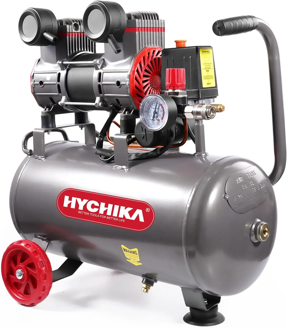 HYCHIKA 230V-240V: compressore. Potenza: 1100 W. Tensione: 230 V. Capacit¨¤: 24 L. Pressione: 8 bar.