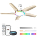 DREO: ventilatore. Per favorire la circolazione dell¡¯aria. Misura indicata: 132 cm. Caratteristiche del modello: illuminazione LED. Colorazione indicata: Bianco.
