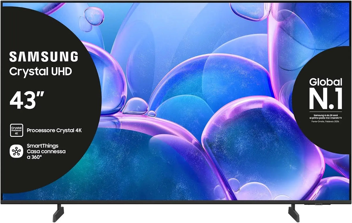 Samsung Crystal UHD 4K Smart UE43U7000FUXZT: televisore. Per la visualizzazione di contenuti televisivi.