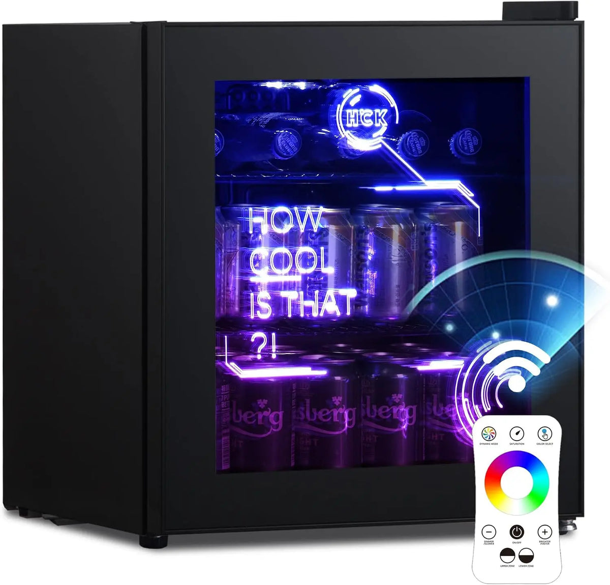 HCK: mini frigorifero. Capacit¨¤: 48 L. Colorazione indicata: Nero.