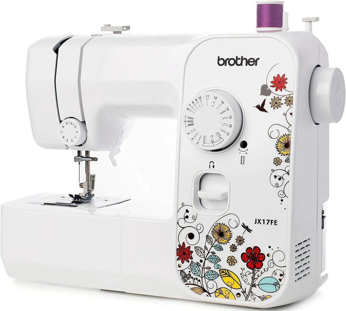 Brother JX17FE: macchina da cucire. Per la realizzazione di cuciture. Caratteristiche del modello: illuminazione LED.