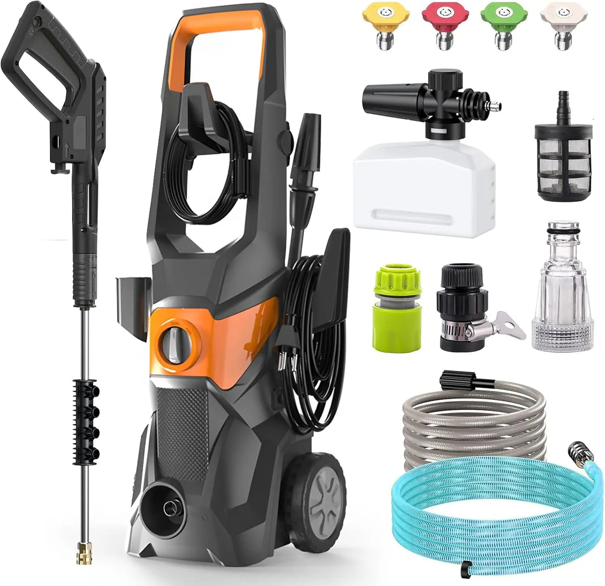 Idropulitrice. Potenza: 3000 W. Capacit¨¤: 540 L. Pressione: 200 bar.