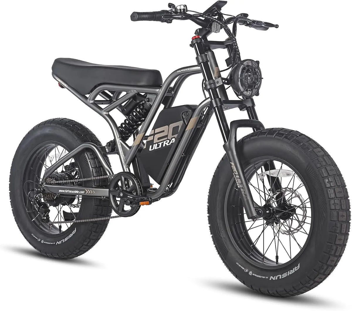 Fafrees F20: bicicletta elettrica. Tensione: 48 V. Capacit¨¤ della batteria: 25 Ah. Diagonale: 5.0 pollici.