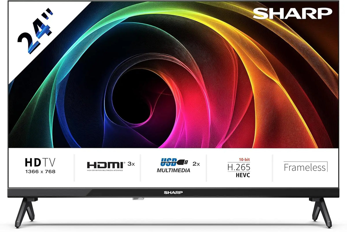 Sharp 24HA1305E: televisore. Per la visualizzazione di contenuti televisivi. Colorazione indicata: Nero.