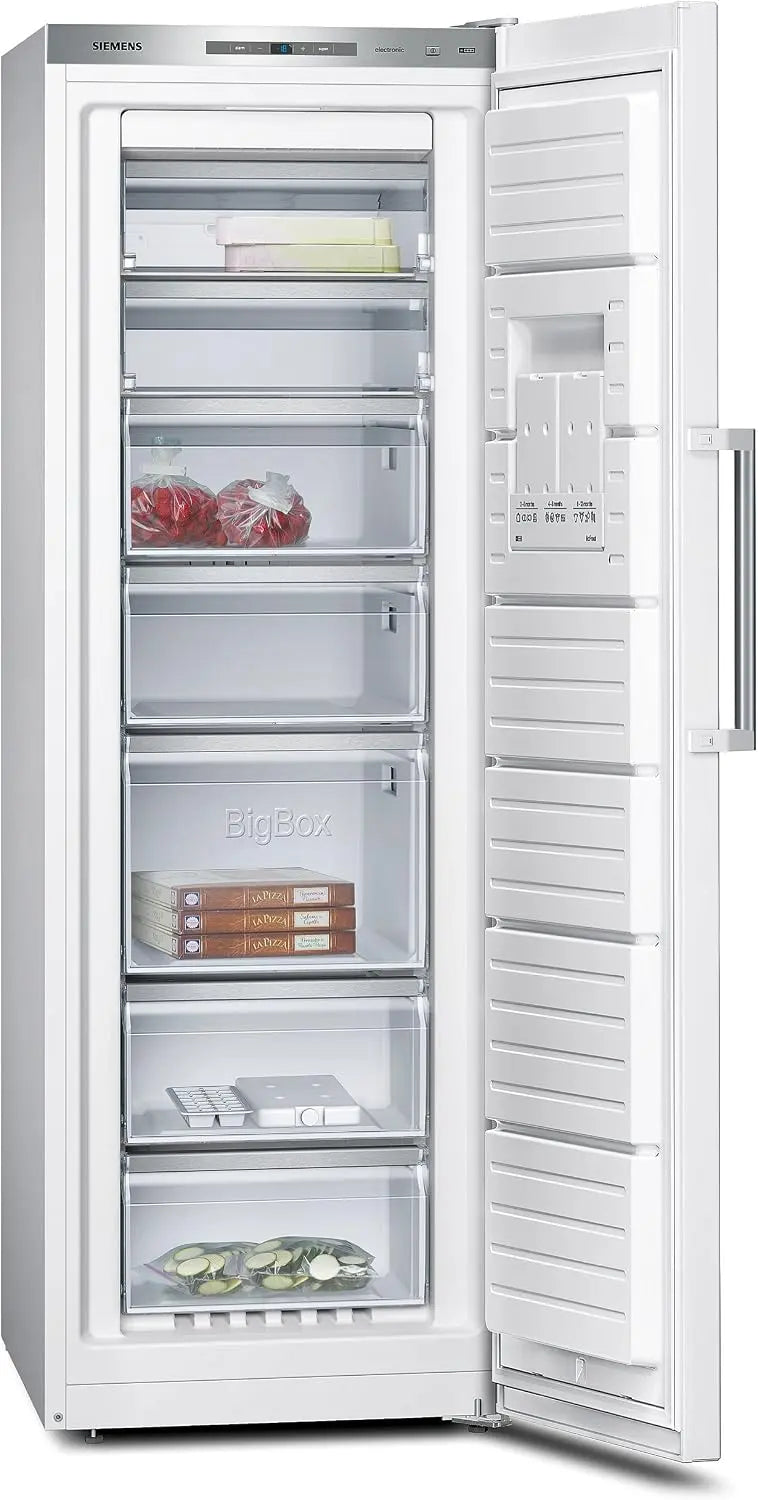 Siemens GS33NAW30: congelatore. Per la conservazione degli alimenti congelati. Capacit¨¤: 220 L. Colorazione indicata: Bianco.