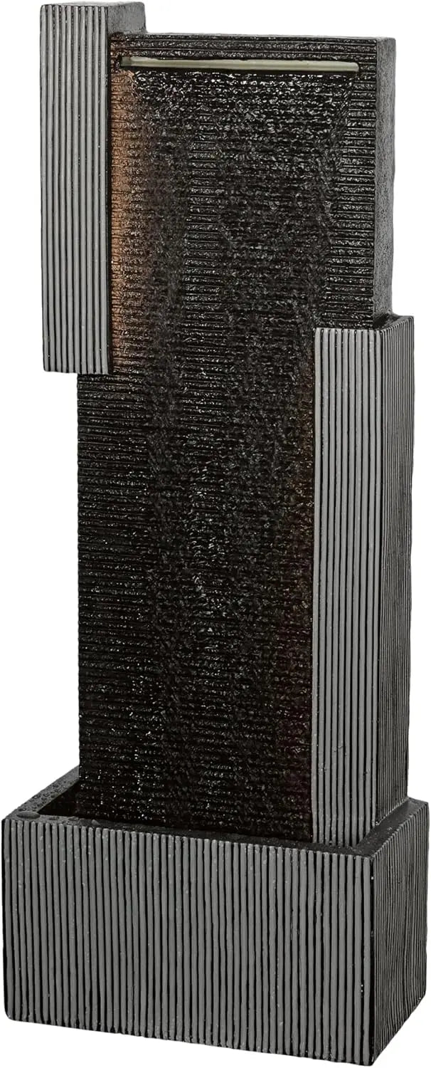 Dehner: fontana decorativa. Dimensioni: 100 x 38 x 23 cm. Caratteristiche del modello: illuminazione LED. Colorazione indicata: Nero.