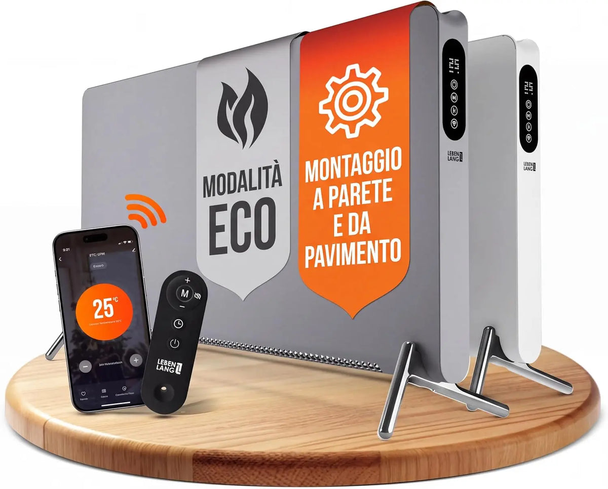 LEBENLANG: stufa. Potenza: 2000 W. Caratteristiche del modello: Wi-Fi.